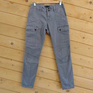 Banana Republic Stretch Skinny Cargo Slim Pants Army Olive Green Women 4